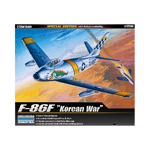 Academy 1/72 F-86F "Korean War" Sabre Plastic Model Kit [12546]