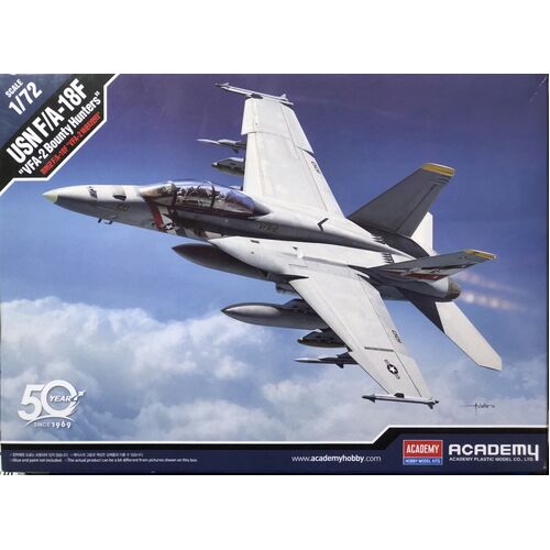 Academy 1/72 USN F/A-18F "VFA-2 Bounty Hunters" *Aus Decals*Plastic Model Kit [12567]