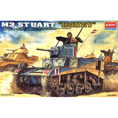 Academy 1/35 British M3 Stuart "Honey" Plastic Model Kit [13270]