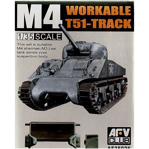 AFV Club 1/35 T51 Track For M4/M3 Conversion Kit [AF35026]
