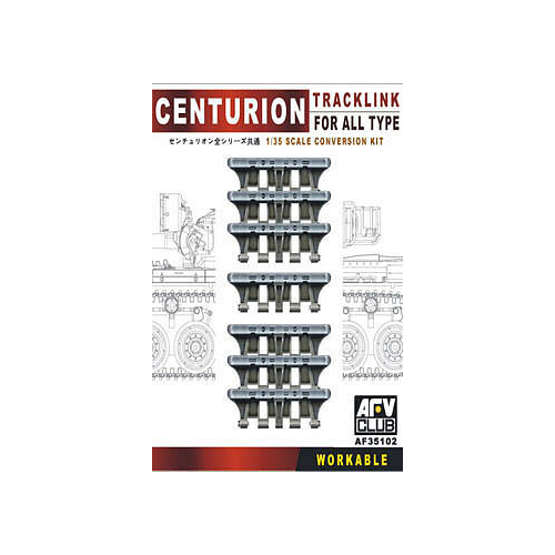 AFV Club 1/35 Tracklink For Centurion (Workable) Plastic Model Kit [AF35102]