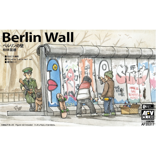 AFV Club 1/35 Berlin Wall (3 Units Wall Set) Plastic Model Kit [AF35317]
