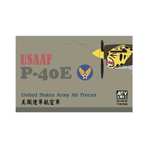 AFV Club 1/144 Flying Tigers P40B/C Hawk-81A2 Plastic Model Kit [AR144S01]