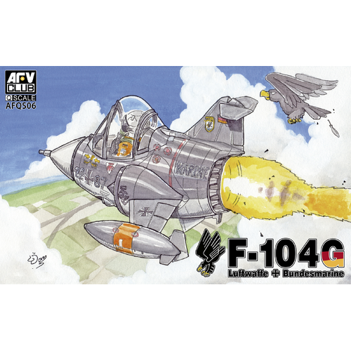AFV Club Egg F-104G Luftwaffe / Bundesmarine Plastic Model Kit [AFQS06]