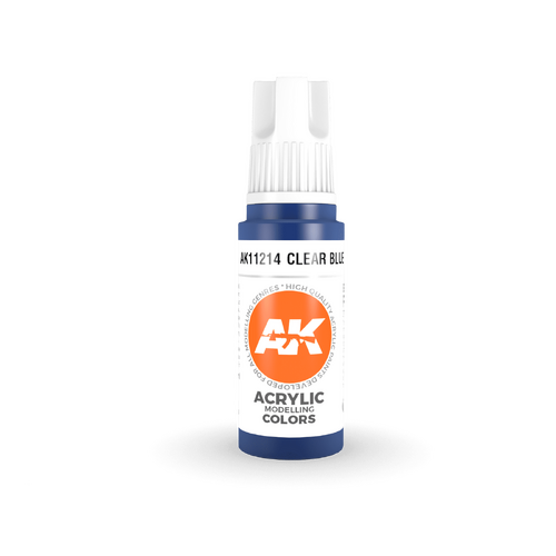 AK Interactive Clear Blue Acrylic Paint 17ml 3rd Generation