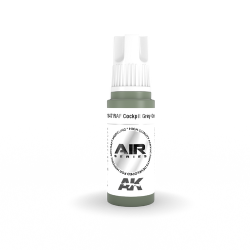 AK Interactive Air Series: RAF Cockpit Grey-Green Acrylic Paint 17ml 3rd Generation