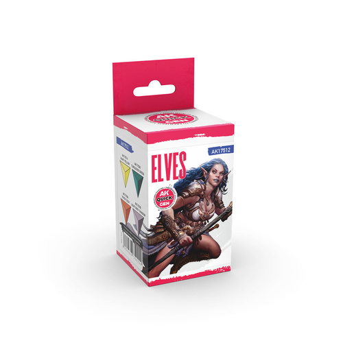 AK Interactive Quick Gen: Elves  Acrylic Paint Set (4 Colours)