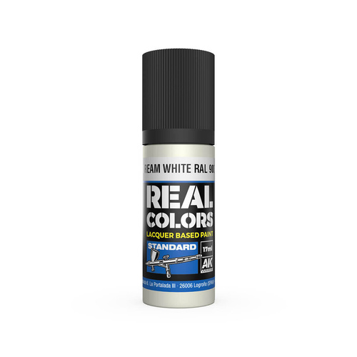 AK Interactive Real Colors: Cream White RAL 9001 - 17ml Lacquer Paint