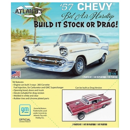Atlantis 1/25 1957 Chevy Bel Air Plastic Model Kit