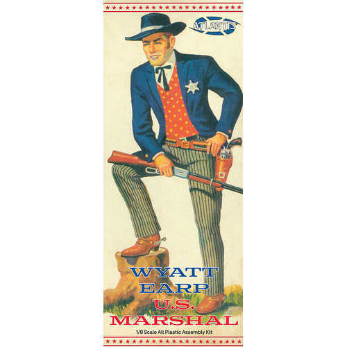 Atlantis 1/8 Wyatt Earp Figure Plastic Model Kit