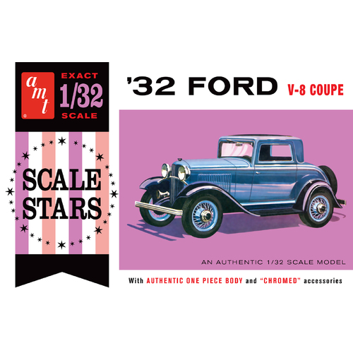 AMT 1/32 1932 Ford Scale Stars Plastic Model Kit