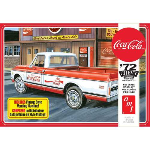 AMT 1/25 1972 Chevy Pickup w/Vending Machine & Crates (Coca-Cola) 2T Plastic Model Kit