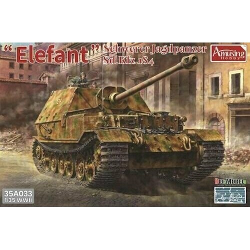 Amusing Hobby 1/35 ??Elefant?Schwerer Jagdpanzer Sd.Kfz.184 Plastic Model Kit [35A033]