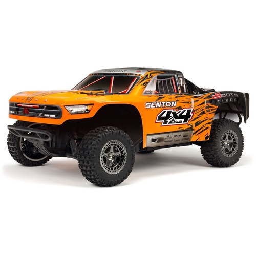 ARRMA Senton Brushless 1:10th Short Coarse Truck , RTR - Orange/Black - ARA102721T2