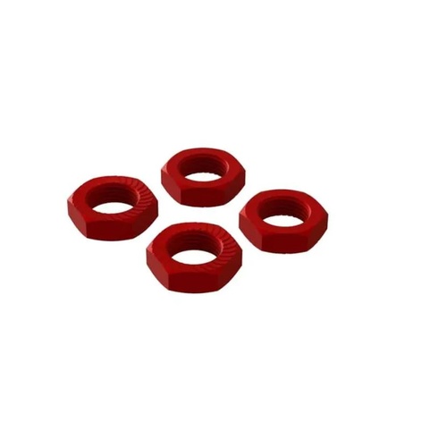 ARRMA Aluminum Wheel Nut, 17MM Red (4), Ar310906 - Ara310906