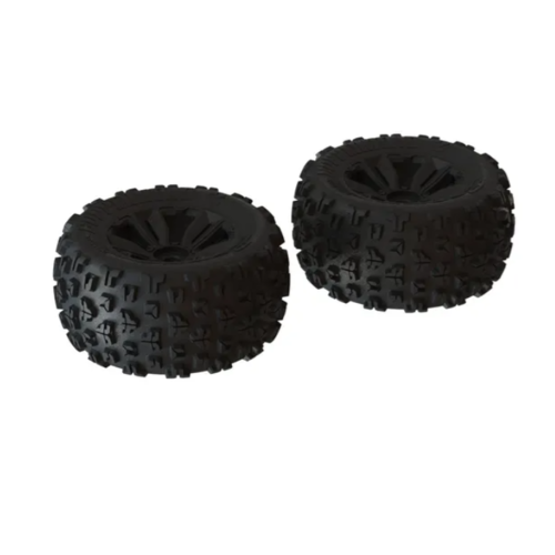 ARRMA Dboots 'Copperhead2 Mt' Tire Set Black - Pair, Ar550059 - Ara550059