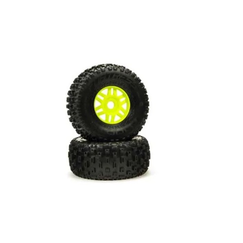 Arrma dBoots Fortress Tyre, Green, 2 Pieces, Mojave - ARA550068