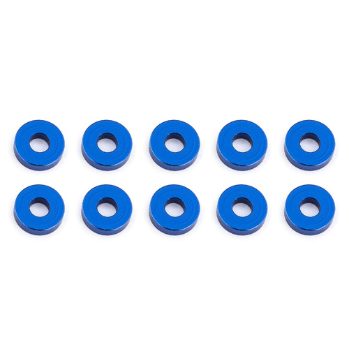 Bulkhead Washers, 7.8x2.0 mm, blue aluminum