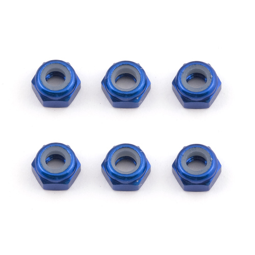 FT Locknuts, M3, blue aluminum