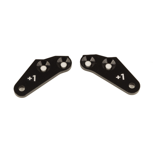 RC8B4 Steering Block Arms, +1, aluminum