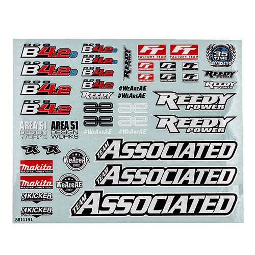 RC8B4.2 Decal Sheet