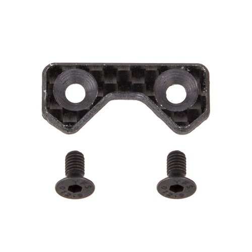 FT RC10 One-Piece Front Wing Button, carbon fiber