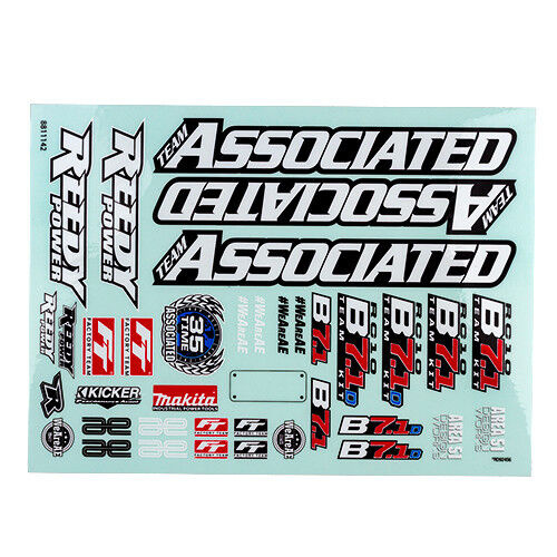 RC10B7.1 Decal Sheet