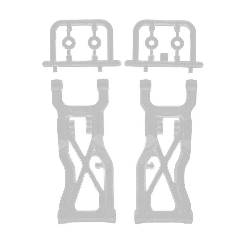 RC10B7 FT Carbon Rear Suspension Arms V2, 81mm