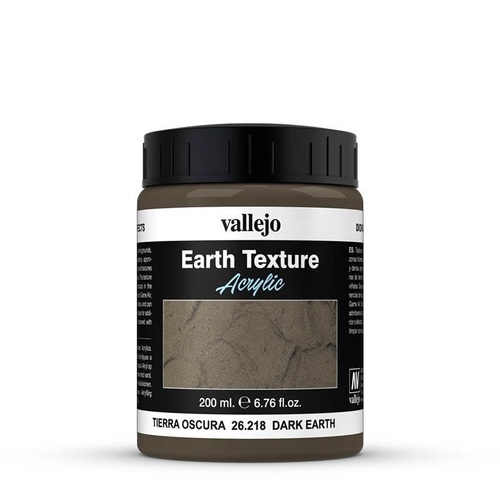 Vallejo Diorama FX Earth Textures Dark Earth 200ml