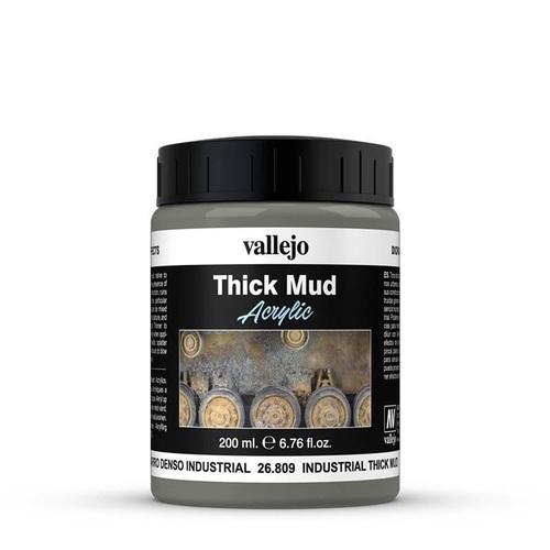 Vallejo Diorama FX Thick Mud Textures Industrial Thick Mud 200ml