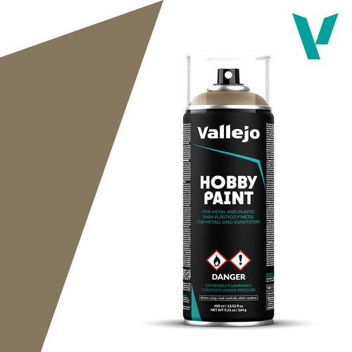 Vallejo Aerosol US Khaki 400ml Hobby Spray Paint [28009]