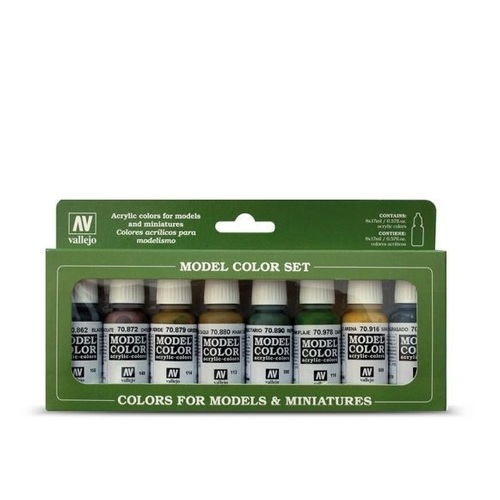 Vallejo Model Colour Panzer Colours 8 Colour Acrylic Paint Set [70108]