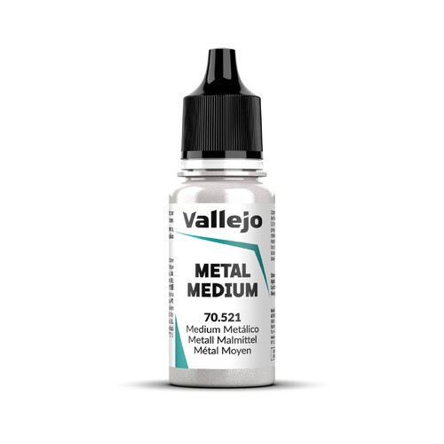 Vallejo Metal Medium 18ml Acrylic Paint - New Formulation