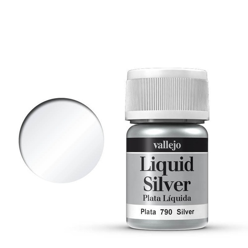 Vallejo Model Colour Metallic Silver (Alcohol Base) 35 ml Acrylic Paint [70790]