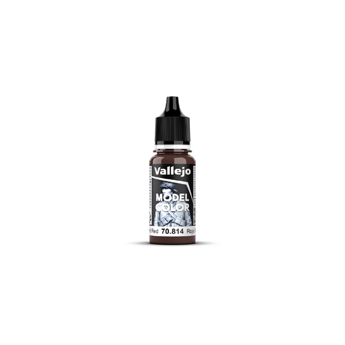 Vallejo Model Colour #163 - Burnt Red - 18 ml Matt Acrylic Paint