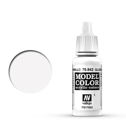 Vallejo Model Colour #003 Gloss White 17 ml Acrylic Paint [70842]