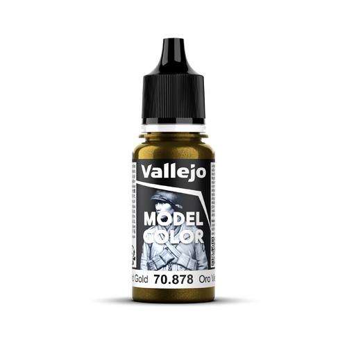 Vallejo Model Colour #200 - Old Gold - 18 ml Metallic Acrylic Paint