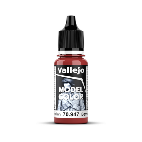 Vallejo Model Colour #038 - Dark Vermilion - 18 ml Matt Acrylic Paint