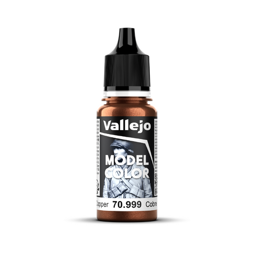 Vallejo Model Colour #203 - Copper - 18 ml Metallic Acrylic Paint