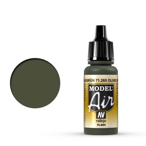 Vallejo Model Air Olive Green RLM80 17 ml Acrylic Airbrush Paint [71265]