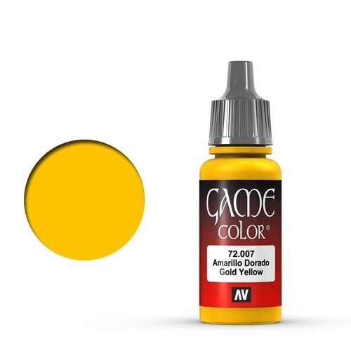 Vallejo Game Colour Gold Yellow 17 ml Acrylic Paint [72007] - Old Formulation