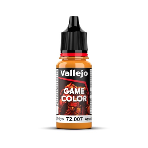 Vallejo Game Colour Gold Yellow 18ml Acrylic Paint - New Formulation