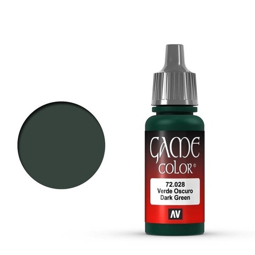 Vallejo Game Colour Dark Green 17 ml Acrylic Paint [72028] - Old Formulation