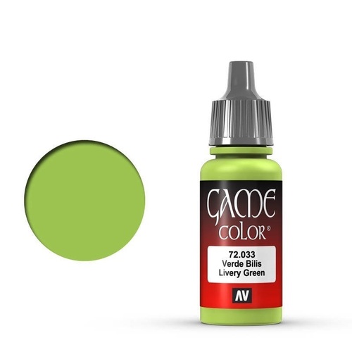 Vallejo Game Colour Livery Green 17 ml Acrylic Paint [72033] - Old Formulation