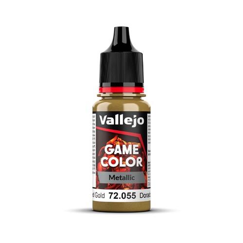 Vallejo Game Colour Metal Polished Gold 18ml Acrylic Paint - New Formulation