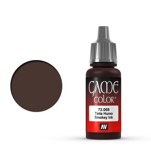 Vallejo Game Colour Ink Smokey Ink 17 ml Acrylic Paint [72068] - Old Formulation
