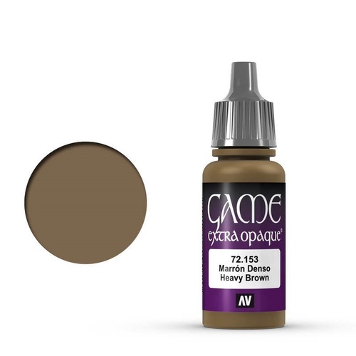 Vallejo Game Colour Extra Opaque Heavy Brown 17 ml Acrylic Paint [72153]