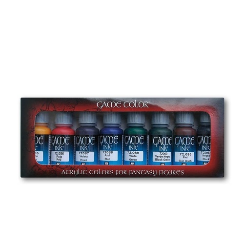 Vallejo Game Colour Game Ink 8 Colour Set Acrylic Paint [72296]