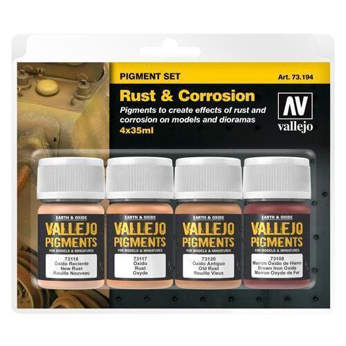 Vallejo Pigments Set Rust & Corrosion 4 x 35ml [73194]