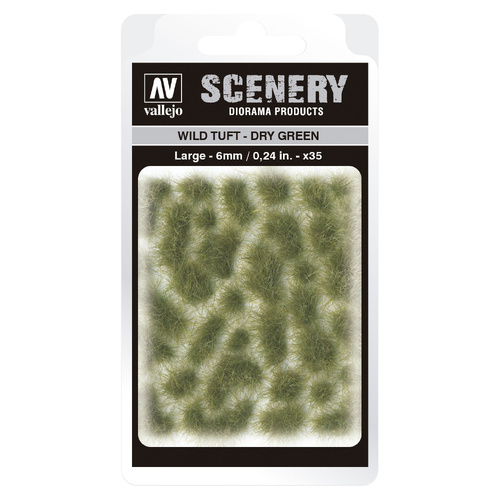 Vallejo 6mm Wild Tuft - Dry Green Diorama Accessory [SC415]